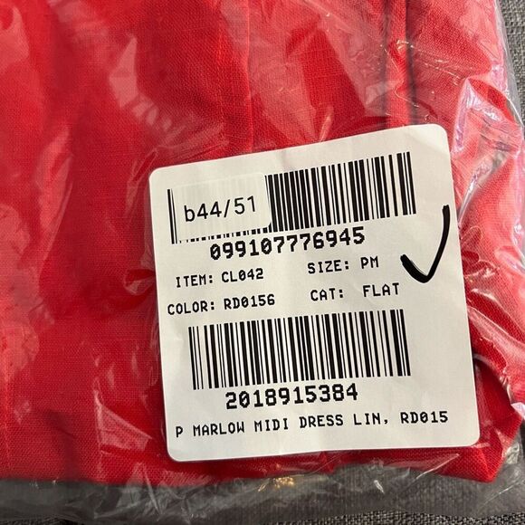 J. Crew Seamed linen dress with removable belt Red Arroyo Sz M Petite NWT CL042 - Picture 10 of 11